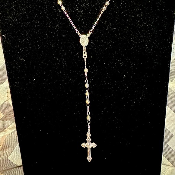 Sterling Silver Rosary Beads - Picture 2 of 6